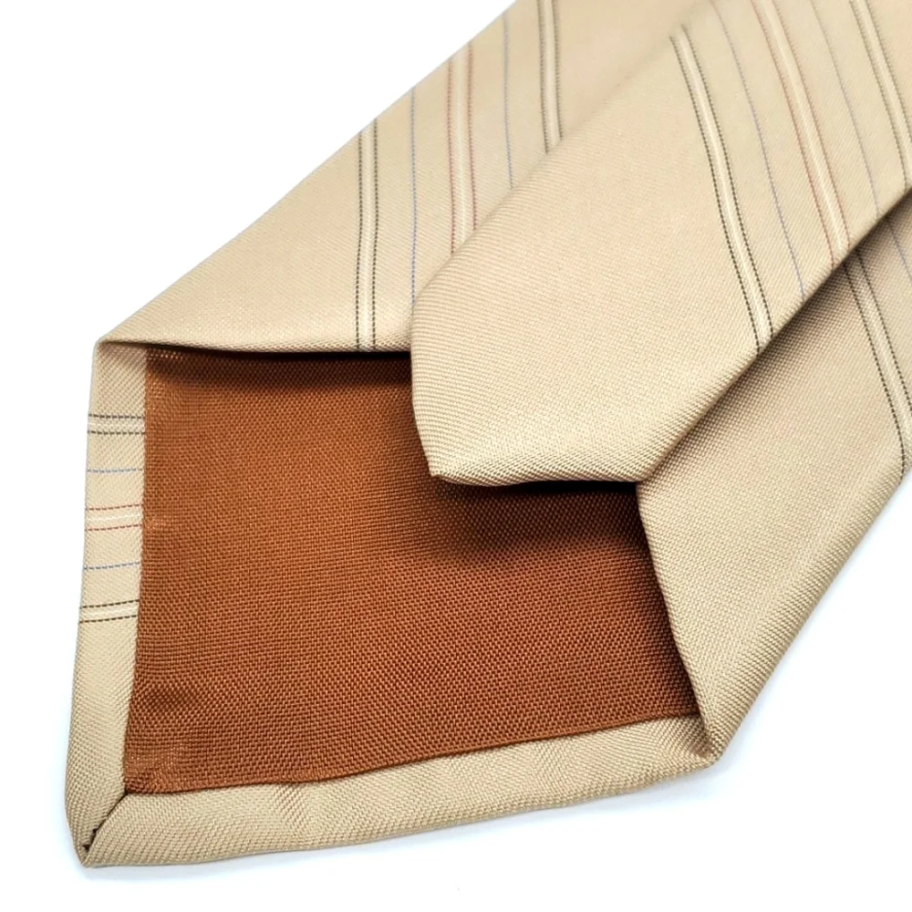 Vintage Geoffrey Beene Creme Tie EUC